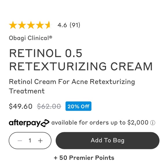 Obagi Retinol 0.5 Retexturizing Cream - Picture 5 of 8